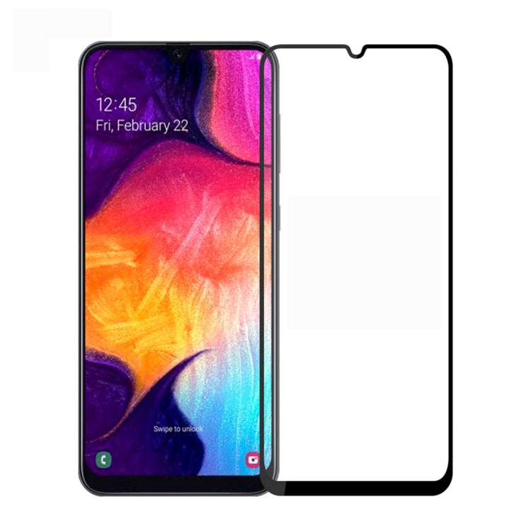 PINWUYO 9H 2.5D Full Screen Tempered Glass Film for Galaxy A30 (Black) - Galaxy Tempered Glass by PINWUYO | Online Shopping UK | buy2fix