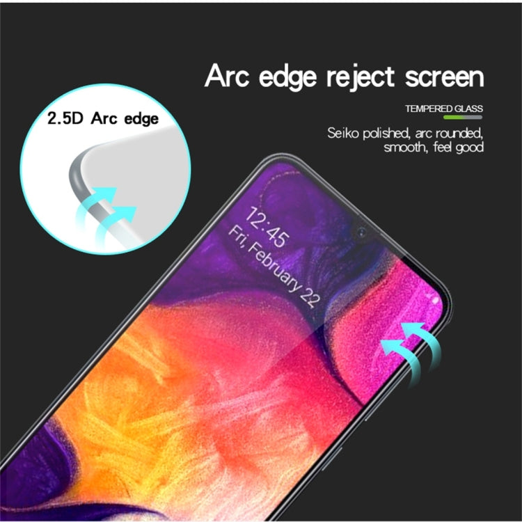 PINWUYO 9H 2.5D Full Screen Tempered Glass Film for Galaxy A30 (Black) - Galaxy Tempered Glass by PINWUYO | Online Shopping UK | buy2fix