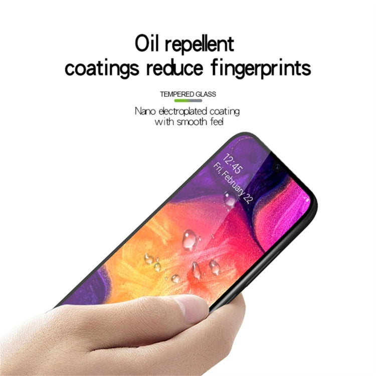 PINWUYO 9H 2.5D Full Screen Tempered Glass Film for Galaxy A30 (Black) - Galaxy Tempered Glass by PINWUYO | Online Shopping UK | buy2fix