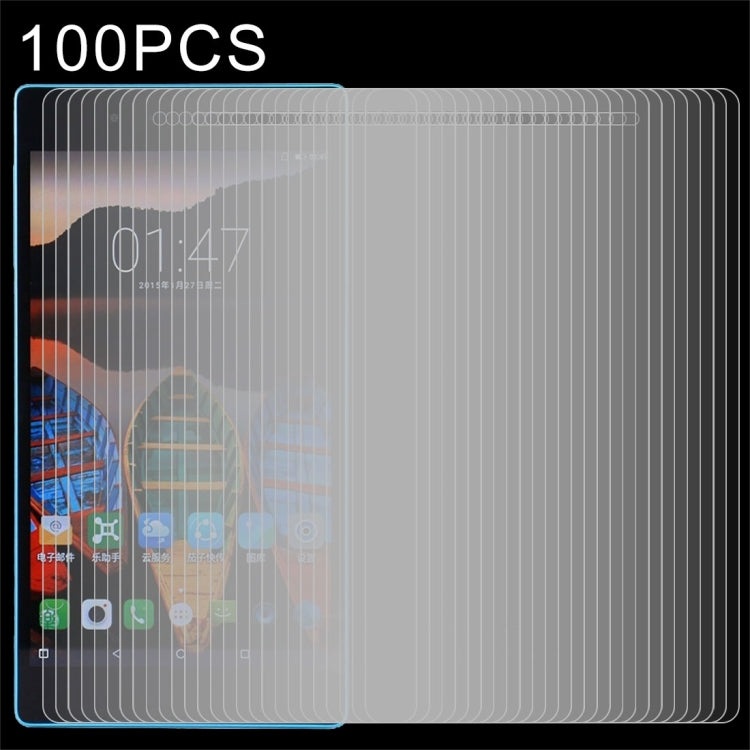 100 PCS for Lenovo Tab3 7 Essential / 710F 0.3mm 9H Surface Hardness Tempered Glass Screen Protector - Others by buy2fix | Online Shopping UK | buy2fix