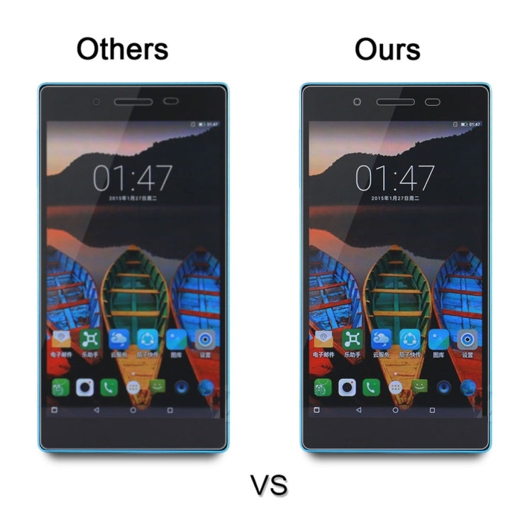 100 PCS for Lenovo Tab3 7 Essential / 710F 0.3mm 9H Surface Hardness Tempered Glass Screen Protector - Others by buy2fix | Online Shopping UK | buy2fix