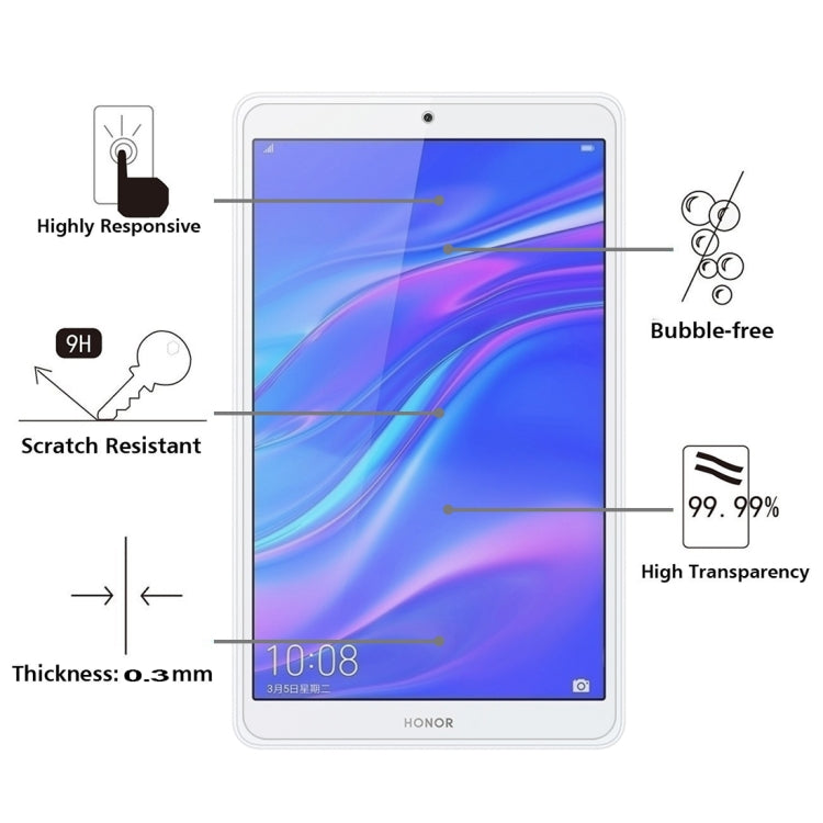 75 PCS 9H Surface Hardness 8 Inches Anti-fingerprint Explosion-proof Tempered Glass Film for Huawei Honor Tab 5 - For Huawei MediaPad by buy2fix | Online Shopping UK | buy2fix