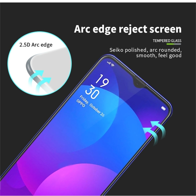 PINWUYO 9H 2.5D Full Screen Tempered Glass Film for OPPO F11 / A9(Black) - OPPO Tempered Glass by mietubl | Online Shopping UK | buy2fix