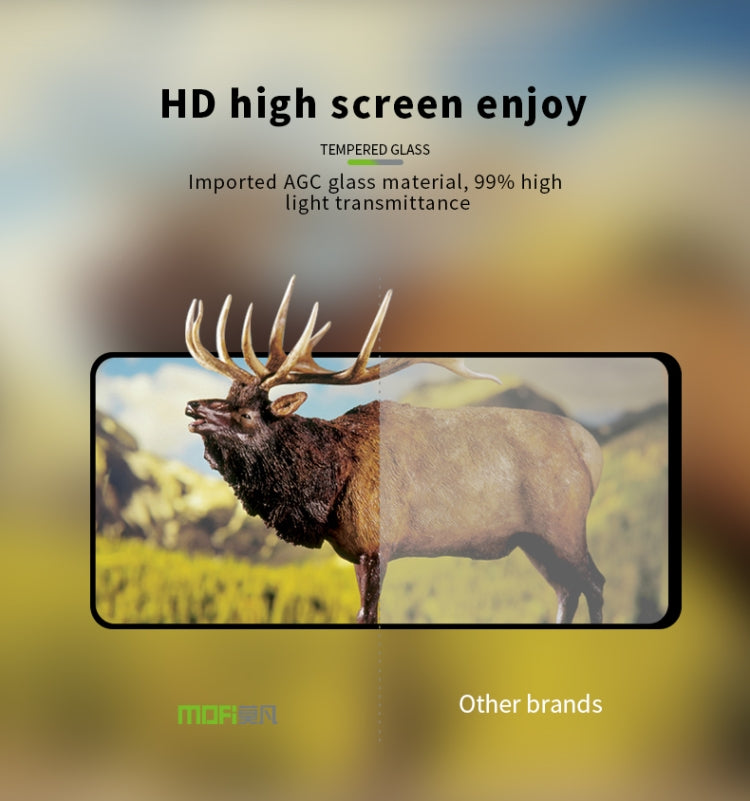 MOFI 9H 2.5D Full Glue Tempered Glass Film for Galaxy M40(Black) - Galaxy Tempered Glass by MOFI | Online Shopping UK | buy2fix