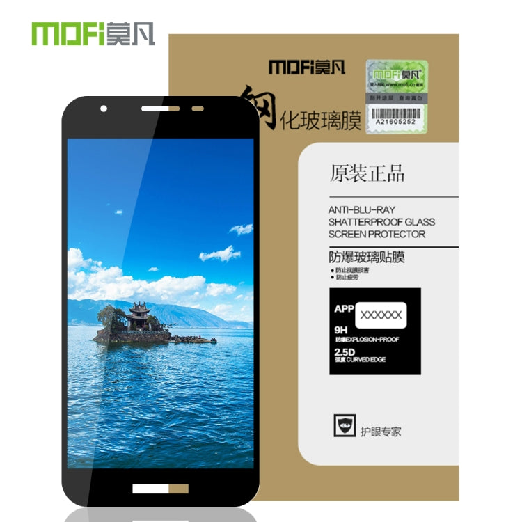 MOFI 9H 2.5D Full Glue Tempered Glass Film for Galaxy A2 Core(Black) - Galaxy Tempered Glass by MOFI | Online Shopping UK | buy2fix