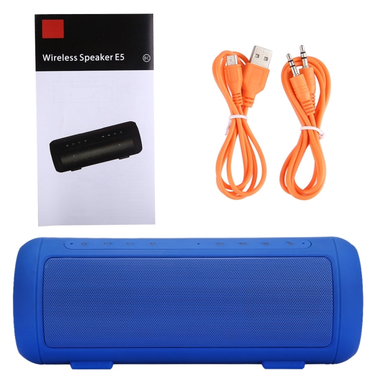 E5 Life Waterproof Bluetooth Stereo Speaker, with Built-in MIC & Handle, Support Hands-free Calls & TF Card & AUX IN & Power Bank, Bluetooth Distance: 10m(Blue) - Waterproof Speaker by buy2fix | Online Shopping UK | buy2fix