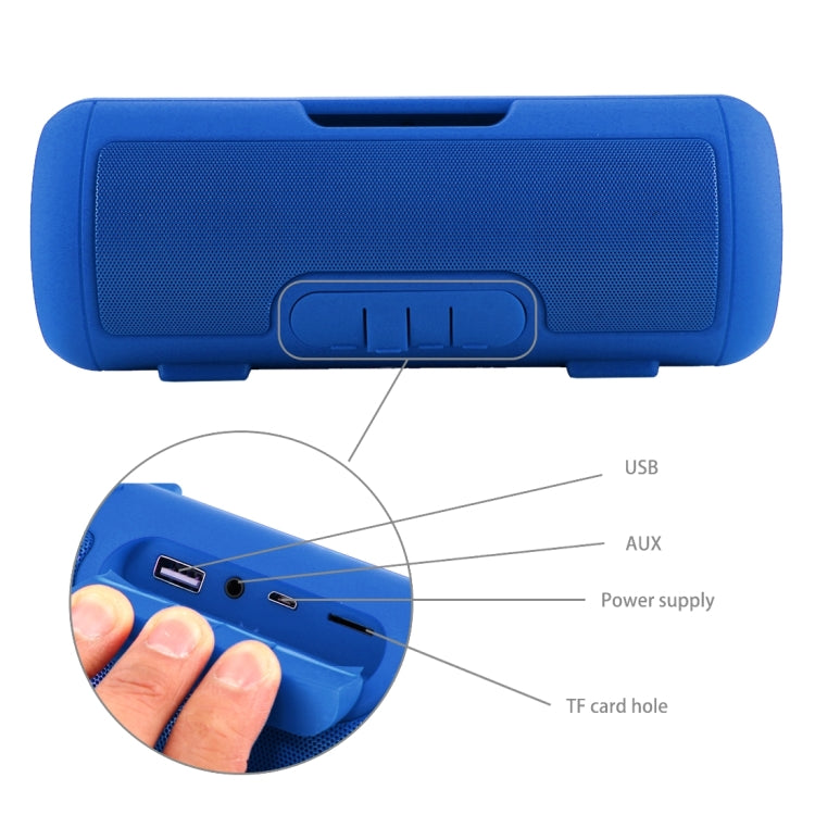 E5 Life Waterproof Bluetooth Stereo Speaker, with Built-in MIC & Handle, Support Hands-free Calls & TF Card & AUX IN & Power Bank, Bluetooth Distance: 10m(Blue) - Waterproof Speaker by buy2fix | Online Shopping UK | buy2fix
