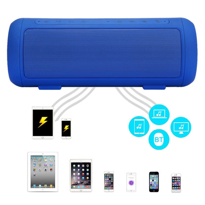 E5 Life Waterproof Bluetooth Stereo Speaker, with Built-in MIC & Handle, Support Hands-free Calls & TF Card & AUX IN & Power Bank, Bluetooth Distance: 10m(Blue) - Waterproof Speaker by buy2fix | Online Shopping UK | buy2fix