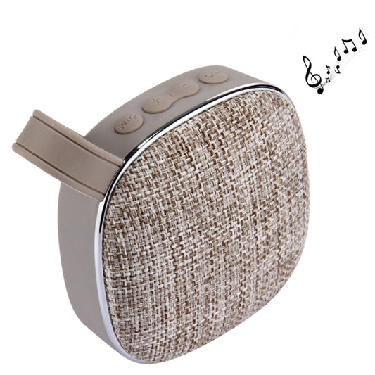X25 Portable Fabric Design Bluetooth Stereo Speaker with Built-in MIC, Support Hands-free Calls & TF Card & AUX IN, Bluetooth Distance: 10m(Khaki) - Desktop Speaker by buy2fix | Online Shopping UK | buy2fix