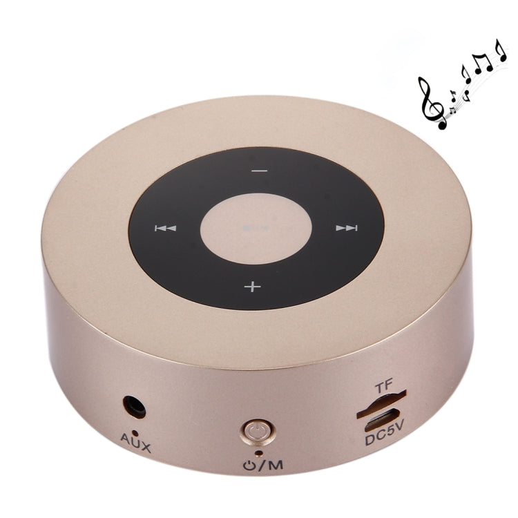 A8 Portable Stereo Bluetooth Speaker Built-in MIC, Support Hands-free Calls / TF Card / AUX IN(Gold) - Desktop Speaker by buy2fix | Online Shopping UK | buy2fix
