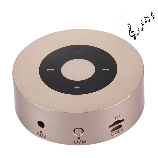 A8 Portable Stereo Bluetooth Speaker Built-in MIC, Support Hands-free Calls / TF Card / AUX IN(Gold) - Desktop Speaker by buy2fix | Online Shopping UK | buy2fix