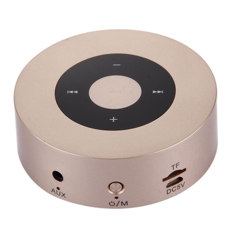 A8 Portable Stereo Bluetooth Speaker Built-in MIC, Support Hands-free Calls / TF Card / AUX IN(Gold) - Desktop Speaker by buy2fix | Online Shopping UK | buy2fix
