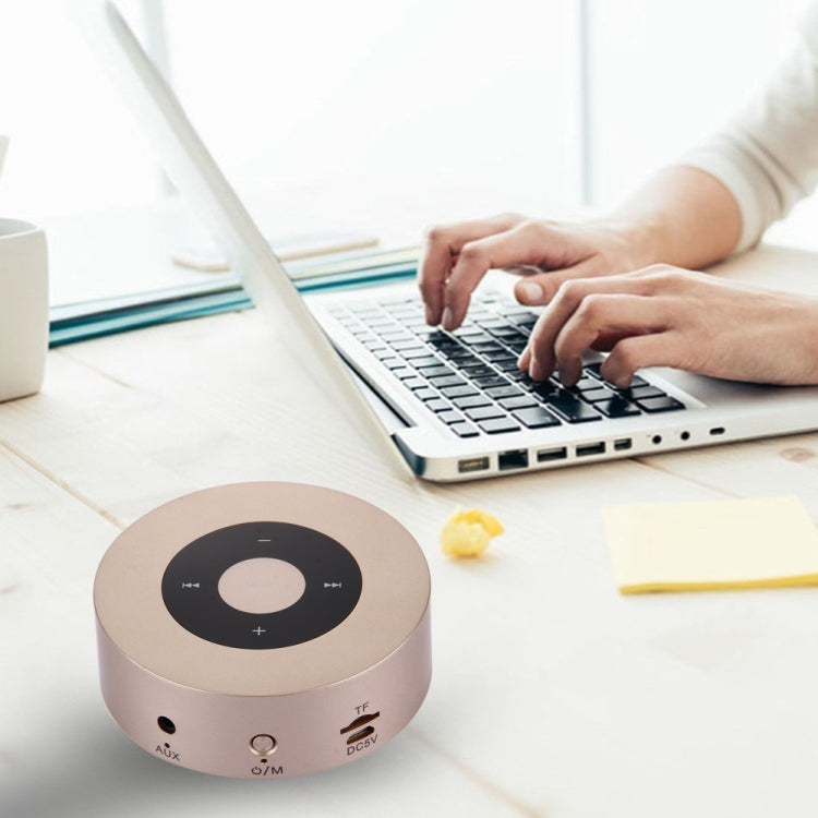 A8 Portable Stereo Bluetooth Speaker Built-in MIC, Support Hands-free Calls / TF Card / AUX IN(Gold) - Desktop Speaker by buy2fix | Online Shopping UK | buy2fix