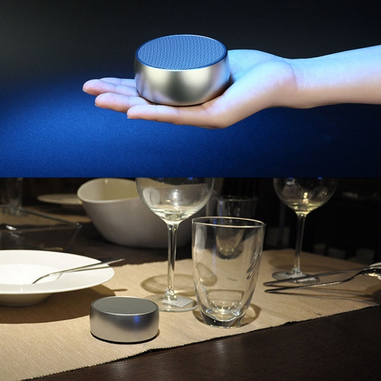 BS01 Portable Bluetooth Speaker, Support Hands-free Calls & TF Card & AUX IN(Gold) - Desktop Speaker by buy2fix | Online Shopping UK | buy2fix