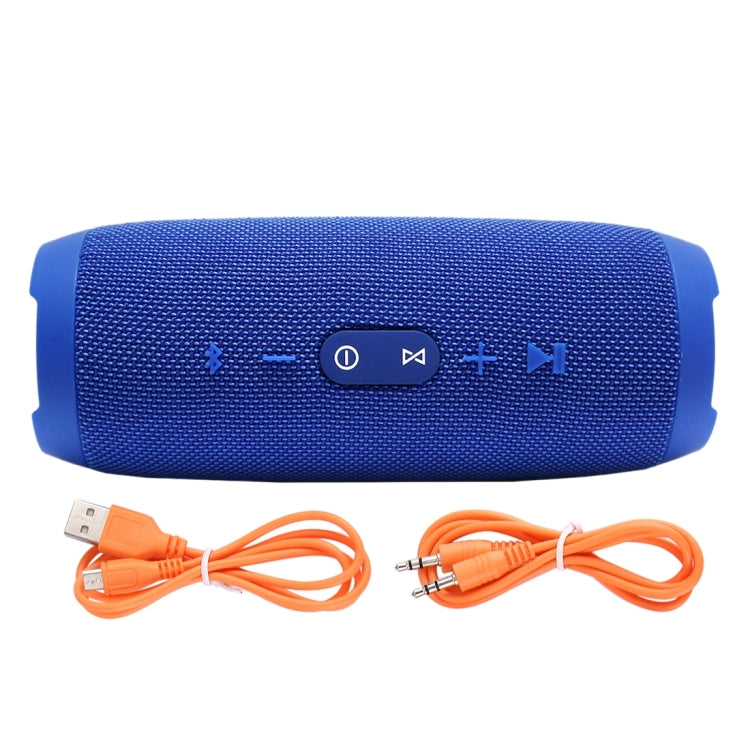 Charge3 Life Waterproof Bluetooth Stereo Speaker, Built-in MIC, Support Hands-free Calls & TF Card & AUX IN & Power Bank(Blue) - Waterproof Speaker by buy2fix | Online Shopping UK | buy2fix