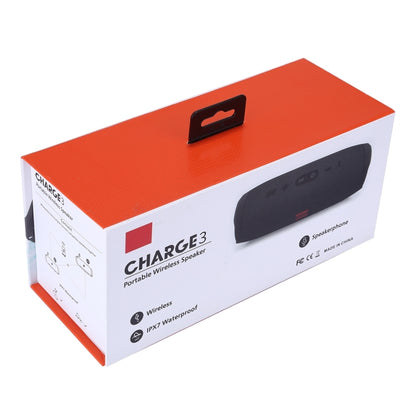 Charge3 Life Waterproof Bluetooth Stereo Speaker, Built-in MIC, Support Hands-free Calls & TF Card & AUX IN & Power Bank(Blue) - Waterproof Speaker by buy2fix | Online Shopping UK | buy2fix