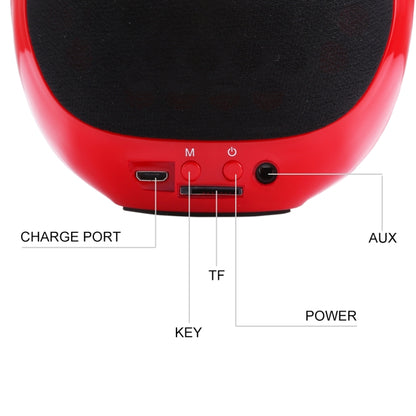 AEROBULL Bulldog Fashion Portable Bluetooth Wireless Stereo Speaker, Support Aux Input & TF Card, For Mobile Phones / Tablets / Laptops, Support TF Card & AUX Input, Bluetooth Distance: 10m(Red) - Desktop Speaker by buy2fix | Online Shopping UK | buy2fix