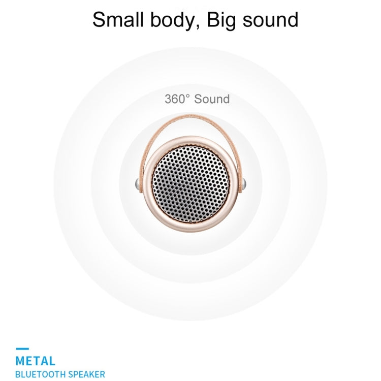 A056  Portable Outdoor Metal Bluetooth V4.1 Speaker with Mic, Support Hands-free & AUX Line In (Black) - Desktop Speaker by buy2fix | Online Shopping UK | buy2fix