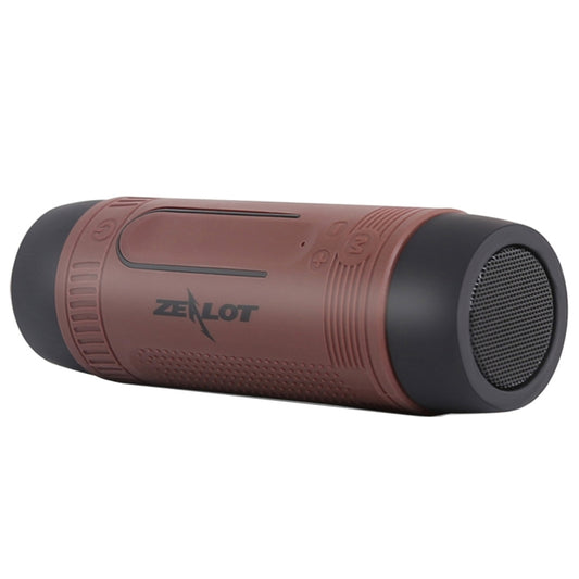 Zealot S1 Multifunctional Outdoor Waterproof Bluetooth Speaker, 4000mAh Battery, For iPhone, Galaxy, Sony, Lenovo, HTC, Huawei, Google, LG, Xiaomi, other Smartphones(Coffee) - Waterproof Speaker by ZEALOT | Online Shopping UK | buy2fix