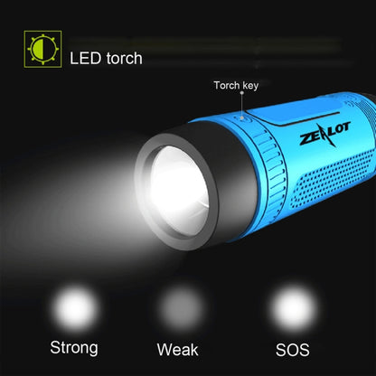 Zealot S1 Multifunctional Outdoor Waterproof Bluetooth Speaker, 4000mAh Battery, For iPhone, Galaxy, Sony, Lenovo, HTC, Huawei, Google, LG, Xiaomi, other Smartphones(Coffee) - Waterproof Speaker by ZEALOT | Online Shopping UK | buy2fix