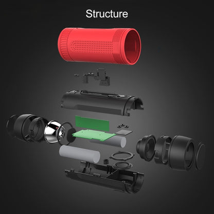 Zealot S1 Multifunctional Outdoor Waterproof Bluetooth Speaker, 4000mAh Battery, For iPhone, Galaxy, Sony, Lenovo, HTC, Huawei, Google, LG, Xiaomi, other Smartphones(Red) - Waterproof Speaker by ZEALOT | Online Shopping UK | buy2fix