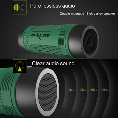 Zealot S1 Multifunctional Outdoor Waterproof Bluetooth Speaker, 4000mAh Battery, For iPhone, Galaxy, Sony, Lenovo, HTC, Huawei, Google, LG, Xiaomi, other Smartphones(Red) - Waterproof Speaker by ZEALOT | Online Shopping UK | buy2fix