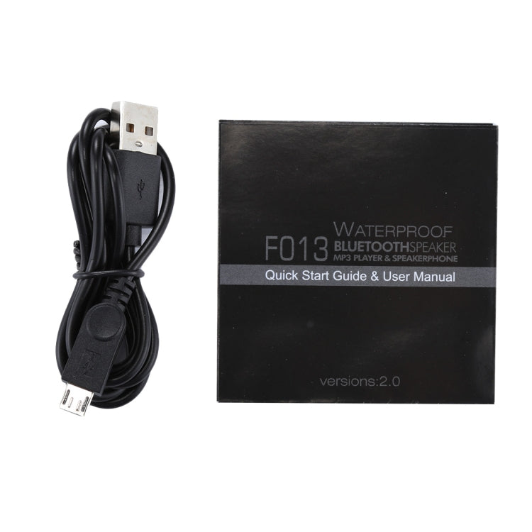 F013 Mini Portable IPX7 Waterproof Bluetooth V4.0 Stereo Speaker MP3 Player with Colorful LED Light & Suction Cup, Built-in Mic, Support FM Radio, Bluetooth Distance: 10m - Desktop Speaker by buy2fix | Online Shopping UK | buy2fix