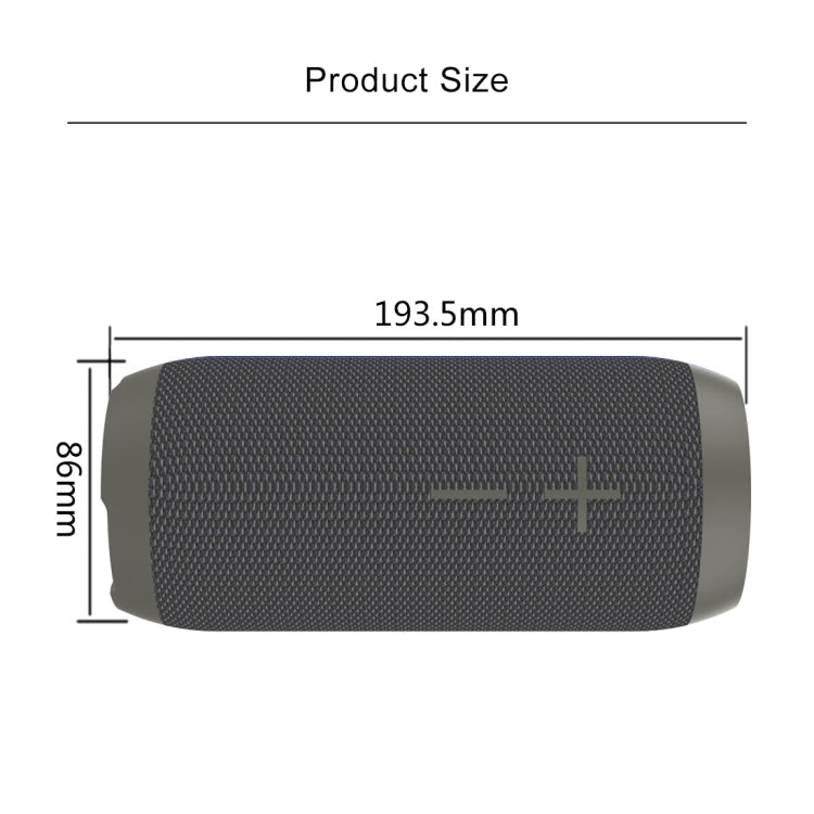 HOPESTAR P7 Mini Portable Rabbit Wireless Bluetooth Speaker, Built-in Mic, Support AUX / Hand Free Call / FM / TF(Grey) - Waterproof Speaker by HOPESTAR | Online Shopping UK | buy2fix