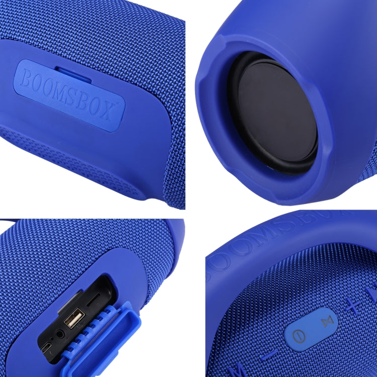 BOOMS BOX3 MINI E10 Splash-proof Portable Bluetooth Stereo Speaker Built-in Mic (Blue) - Desktop Speaker by buy2fix | Online Shopping UK | buy2fix