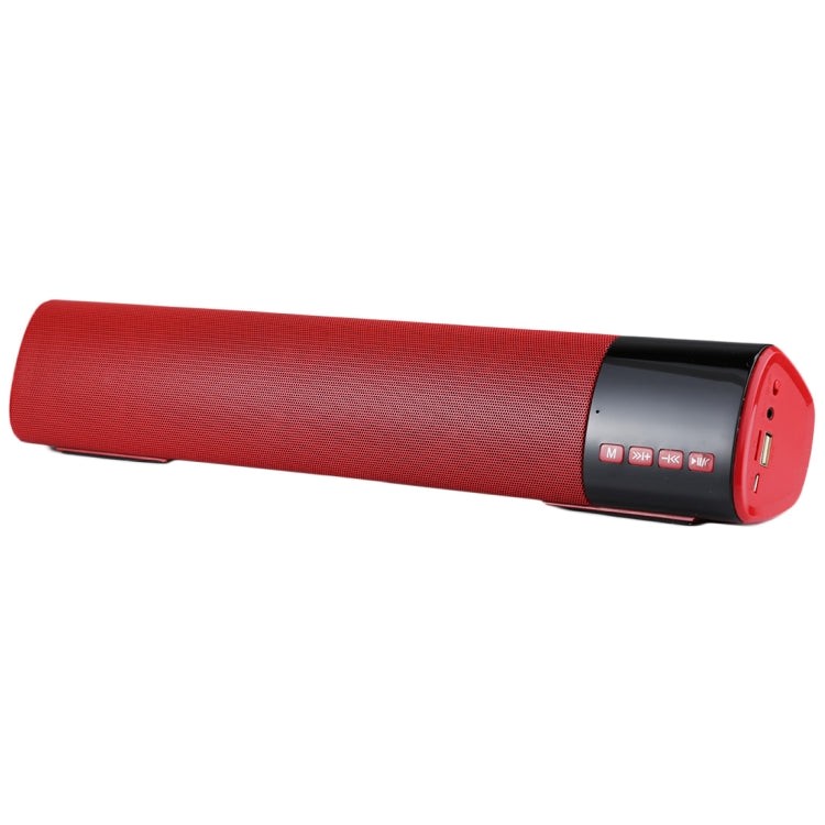 B28S New Big Bluetooth V3.0+EDR Stereo Speaker with LCD Display, Built-in MIC, Support Hands-free Calls & TF Card & AUX IN, Bluetooth Distance: 10m(Red) - Desktop Speaker by buy2fix | Online Shopping UK | buy2fix