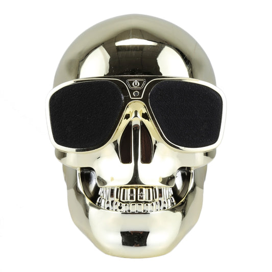 Sunglasses Skull Bluetooth Stereo Speaker, for iPhone, Samsung, HTC, Sony and other Smartphones (Gold) by buy2fix