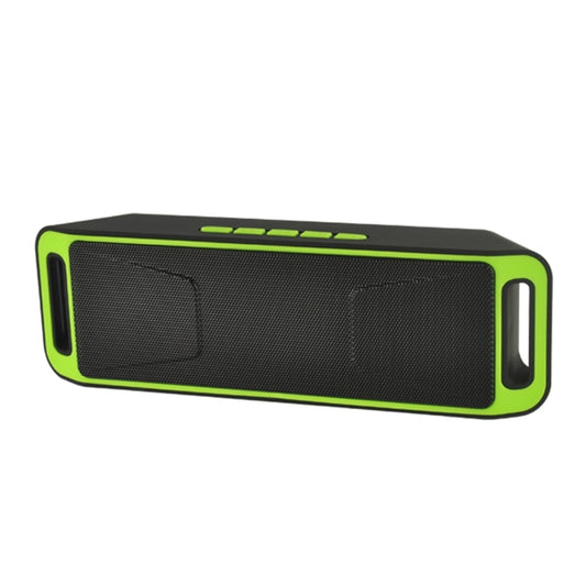 SC208 Multifunctional Card Music Playback Bluetooth Speaker, Support Handfree Call & TF Card & U-disk & AUX Audio & FM Function(Green) by buy2fix