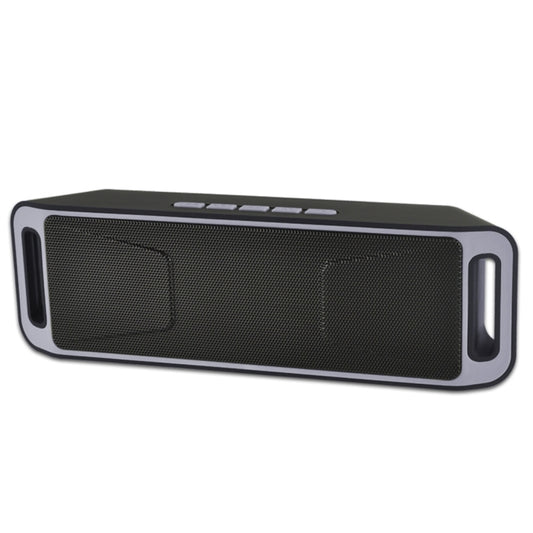 SC208 Multifunctional Card Music Playback Bluetooth Speaker, Support Handfree Call & TF Card & U-disk & AUX Audio & FM Function(Grey) by buy2fix