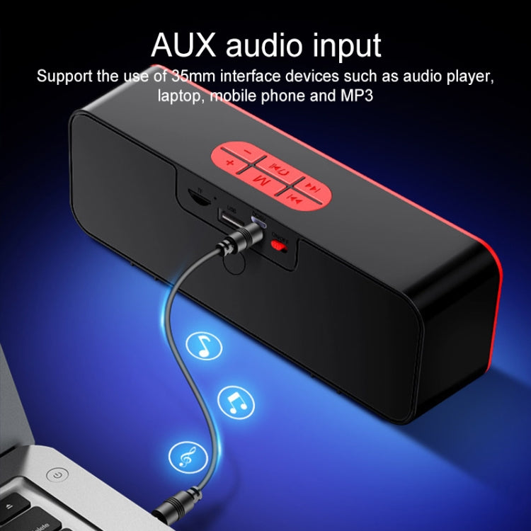 SC211 Multifunctional Card Music Playback Bluetooth Speaker, Support Handfree Call & TF Card & U-disk & AUX Audio & FM Function(Black) - Desktop Speaker by buy2fix | Online Shopping UK | buy2fix