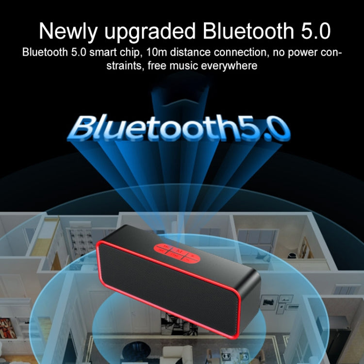 SC211 Multifunctional Card Music Playback Bluetooth Speaker, Support Handfree Call & TF Card & U-disk & AUX Audio & FM Function(Black) - Desktop Speaker by buy2fix | Online Shopping UK | buy2fix