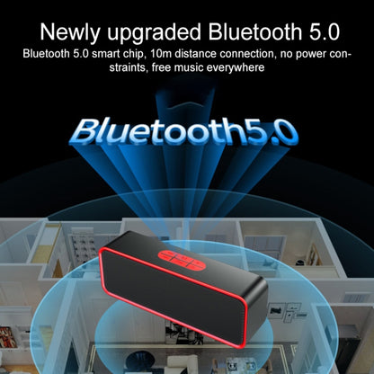 SC211 Multifunctional Card Music Playback Bluetooth Speaker, Support Handfree Call & TF Card & U-disk & AUX Audio & FM Function(Black) - Desktop Speaker by buy2fix | Online Shopping UK | buy2fix