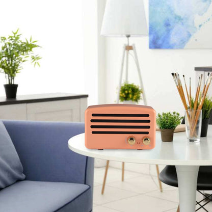 Portable Wireless Bluetooth V4.2 Stereo Speaker with Lanyard, Built-in MIC, Support Hands-free Calls & TF Card & AUX IN & FM, Bluetooth Distance: 10m (Orange) - Desktop Speaker by buy2fix | Online Shopping UK | buy2fix