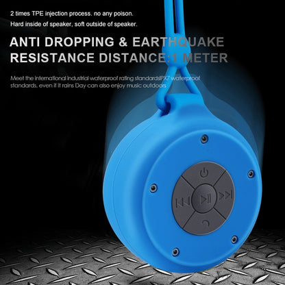 Q50 Suction Cup Waterproof Bluetooth Speaker for Bathroom (Black) - Waterproof Speaker by buy2fix | Online Shopping UK | buy2fix