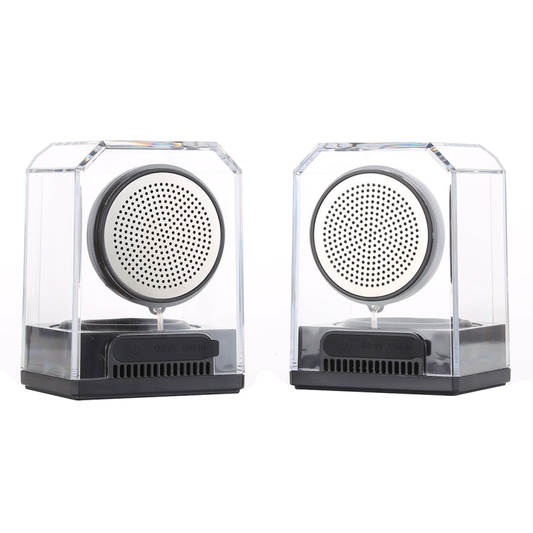 BTS-628 Transparent Bluetooth 4.2 Speaker with TWS Function - Desktop Speaker by buy2fix | Online Shopping UK | buy2fix