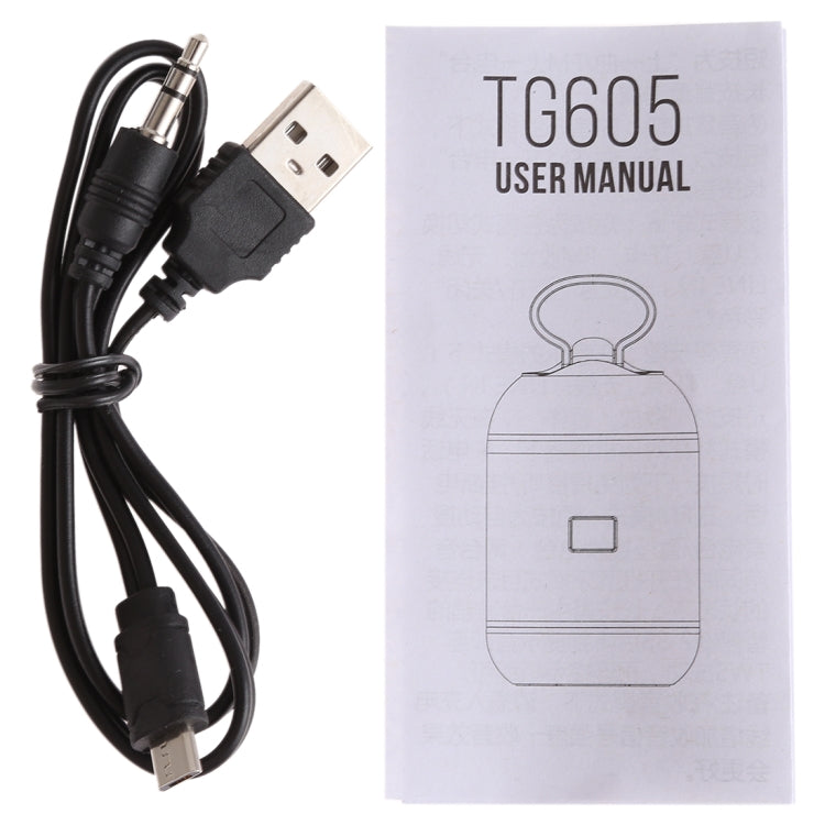 T&G TG605 Portable Stereo Wireless Bluetooth V5.0 Speaker, Built-in Mic, Support Hands-free Calls & TF Card & U Disk & AUX Audio & FM(Black) - Desktop Speaker by T&G | Online Shopping UK | buy2fix