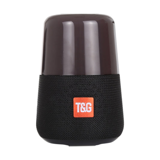 T&G TG168 Portable Wireless Bluetooth V5.0 Stereo Speaker with Handle, Built-in MIC, Support Flashing LED Light & TF Card & U Disk & AUX IN & FM(Black) by T&G
