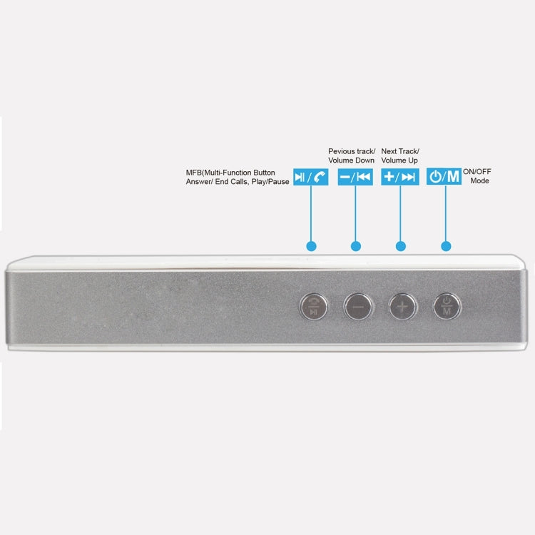 YM370 Multifunctional Bluetooth Speaker with Mic, Support Hands-free Calls & TF Card(Rose Gold) - Desktop Speaker by buy2fix | Online Shopping UK | buy2fix