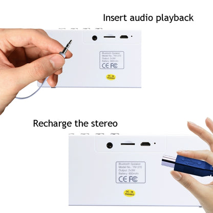 YM370 Multifunctional Bluetooth Speaker with Mic, Support Hands-free Calls & TF Card(Rose Gold) - Desktop Speaker by buy2fix | Online Shopping UK | buy2fix