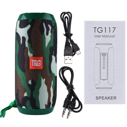 T&G TG117 Portable Bluetooth Stereo Speaker, with Built-in MIC, Support Hands-free Calls & TF Card & AUX IN & FM, Bluetooth Distance: 10m(Green) - Desktop Speaker by T&G | Online Shopping UK | buy2fix