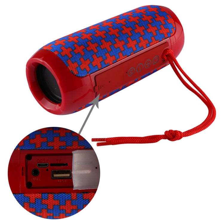 T&G TG117 Portable Bluetooth Stereo Speaker, with Built-in MIC, Support Hands-free Calls & TF Card & AUX IN & FM, Bluetooth Distance: 10m(Red) - Desktop Speaker by T&G | Online Shopping UK | buy2fix