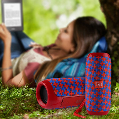 T&G TG117 Portable Bluetooth Stereo Speaker, with Built-in MIC, Support Hands-free Calls & TF Card & AUX IN & FM, Bluetooth Distance: 10m(Red) - Desktop Speaker by T&G | Online Shopping UK | buy2fix