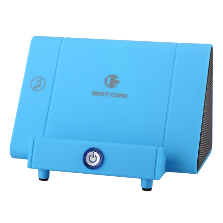 SY317A Portable Phone Stand Wireless Induction Stereo Speaker, Support Hands-free Calls & AUX IN(Blue) - Desktop Speaker by buy2fix | Online Shopping UK | buy2fix