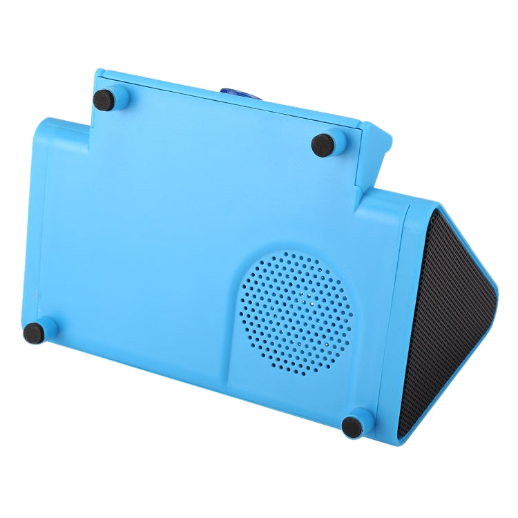 SY317A Portable Phone Stand Wireless Induction Stereo Speaker, Support Hands-free Calls & AUX IN(Blue) - Desktop Speaker by buy2fix | Online Shopping UK | buy2fix