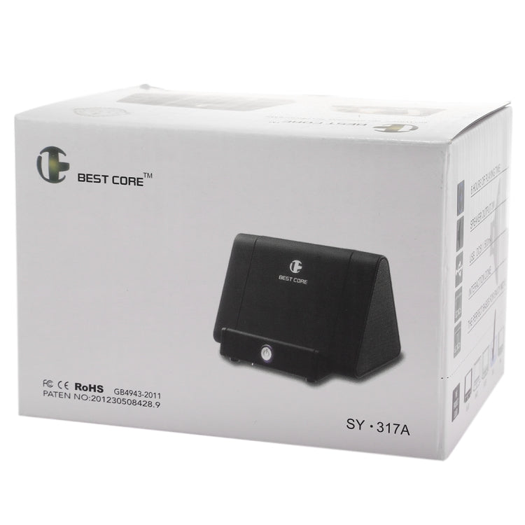 SY317A Portable Phone Stand Wireless Induction Stereo Speaker, Support Hands-free Calls & AUX IN(Blue) - Desktop Speaker by buy2fix | Online Shopping UK | buy2fix