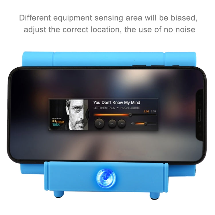 SY317A Portable Phone Stand Wireless Induction Stereo Speaker, Support Hands-free Calls & AUX IN(Blue) - Desktop Speaker by buy2fix | Online Shopping UK | buy2fix